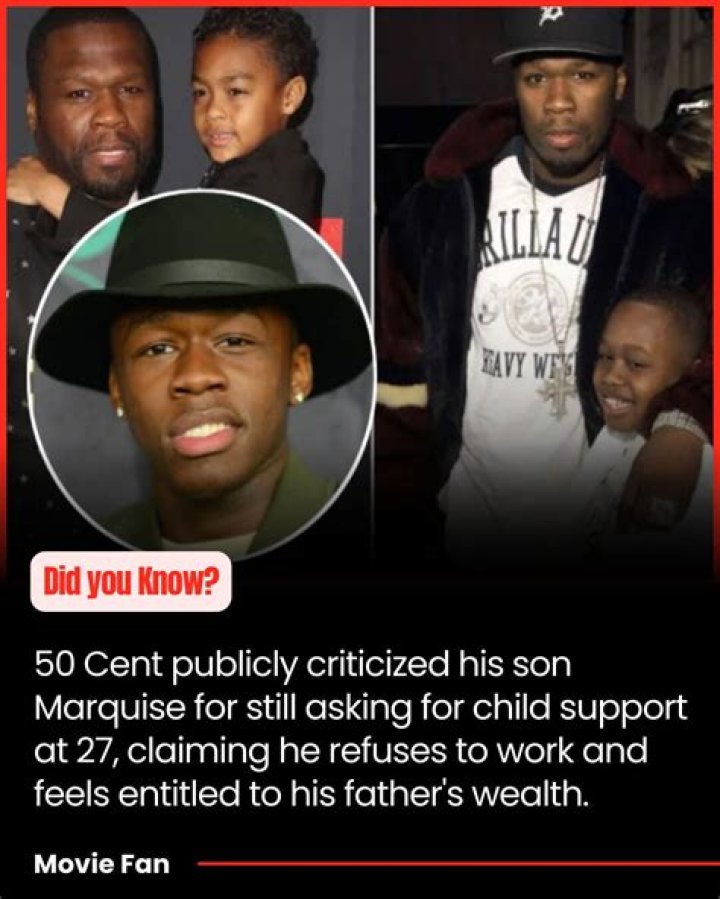 50 Cent's Son Criticized His Dad's Measly Child Support ·