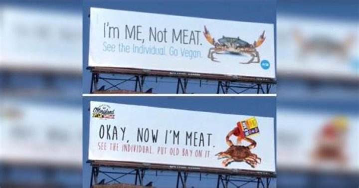 PETA and Seafood Restaurant Are Having a Dueling BIllboard Feud in Baltimore |