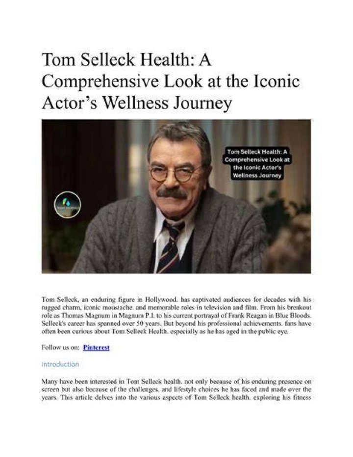 Tom Selleck's Cancer Journey And Its Impact
