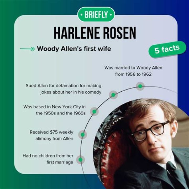 Woody Allen's forgotten first wife Harlene Rosen breaks silence after 50 years